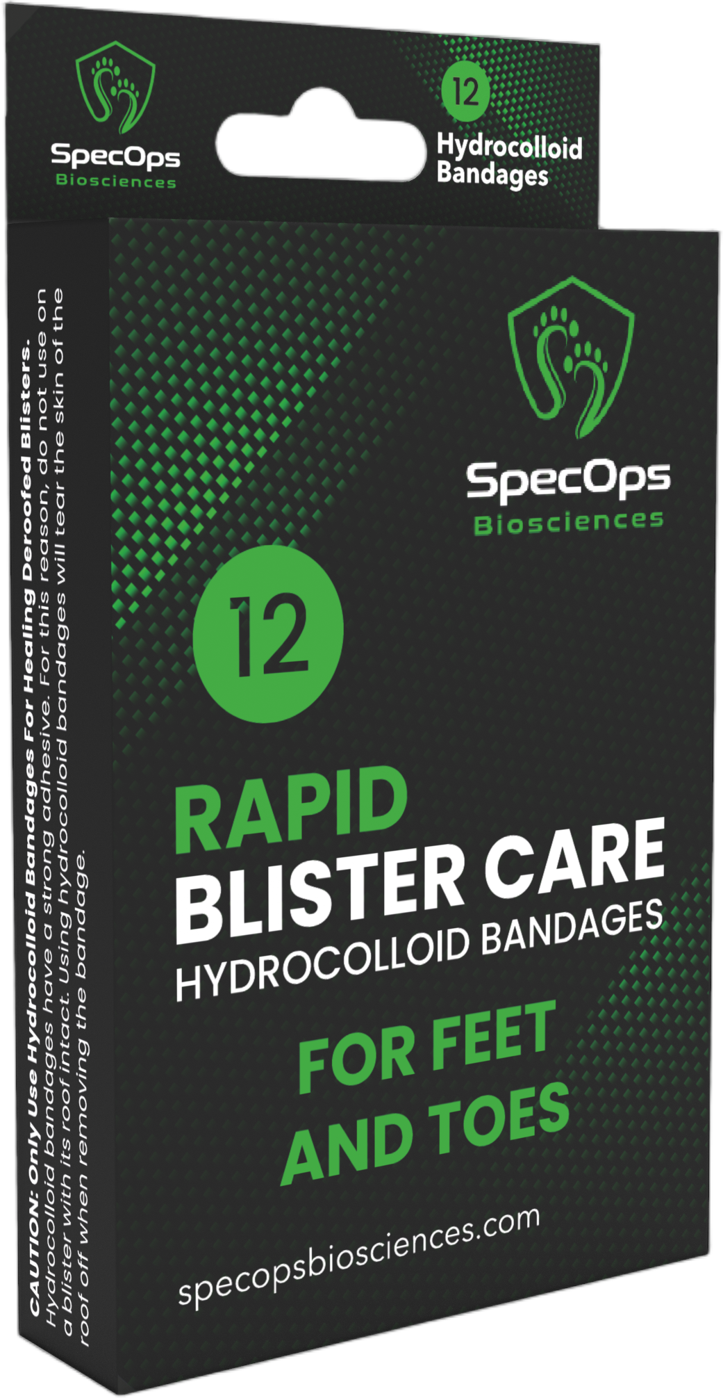 SpecOps Biosciences Rapid Blister Care 12-pack hydrocolloid bandages